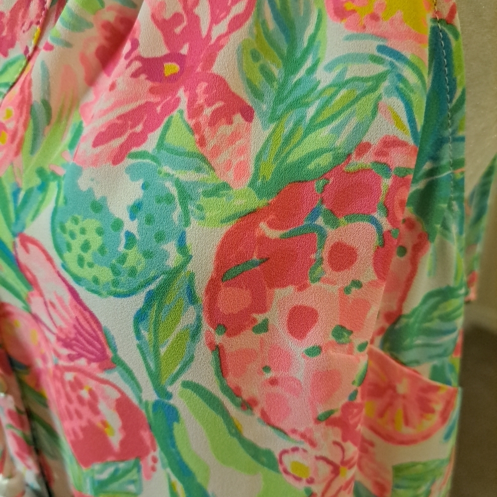 Lilly Pulitzer Carolane Halter Top Size M EUC - Picture 3 of 7